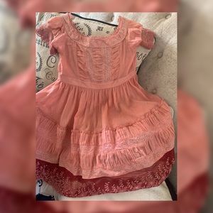 Size 5T blue pony vintage dress